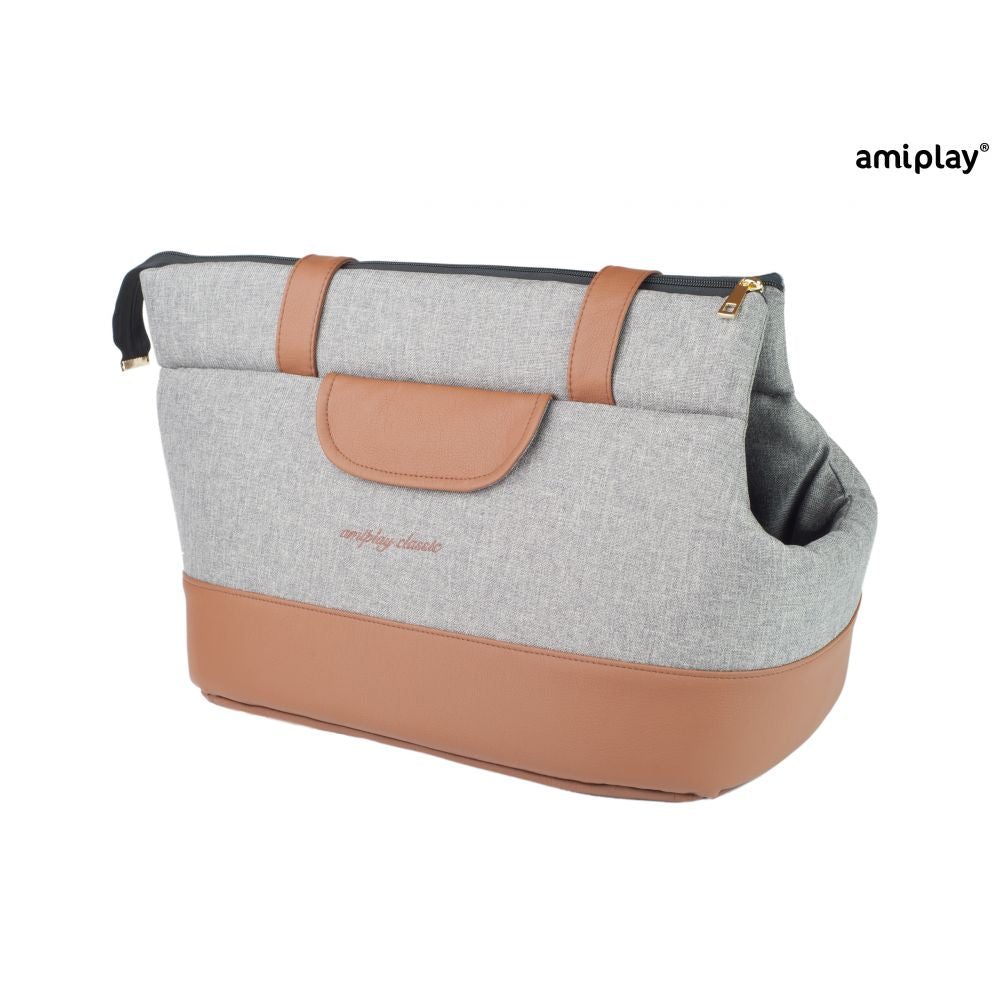 Amiplay Torba Transportowa Classic Jasnoszara Rozmiar S