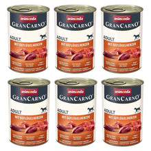 Pakiet Animonda GranCarno Mokra Karma Dla Dorosłych Psów z Sercami Drobiowymi 6 x 400 g