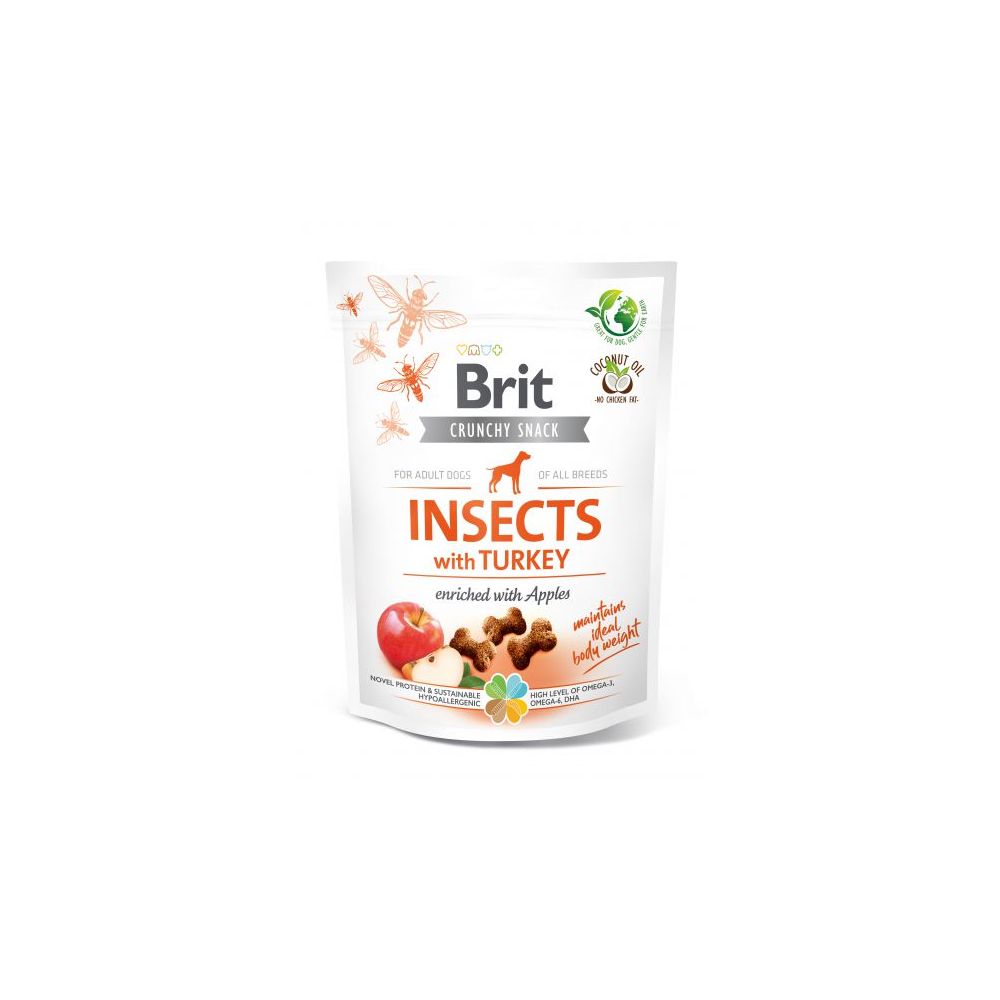 Brit Care Dog Crunchy Cracker Owady, Indyk, Jabłko Przysmak Dla Psa 200 g