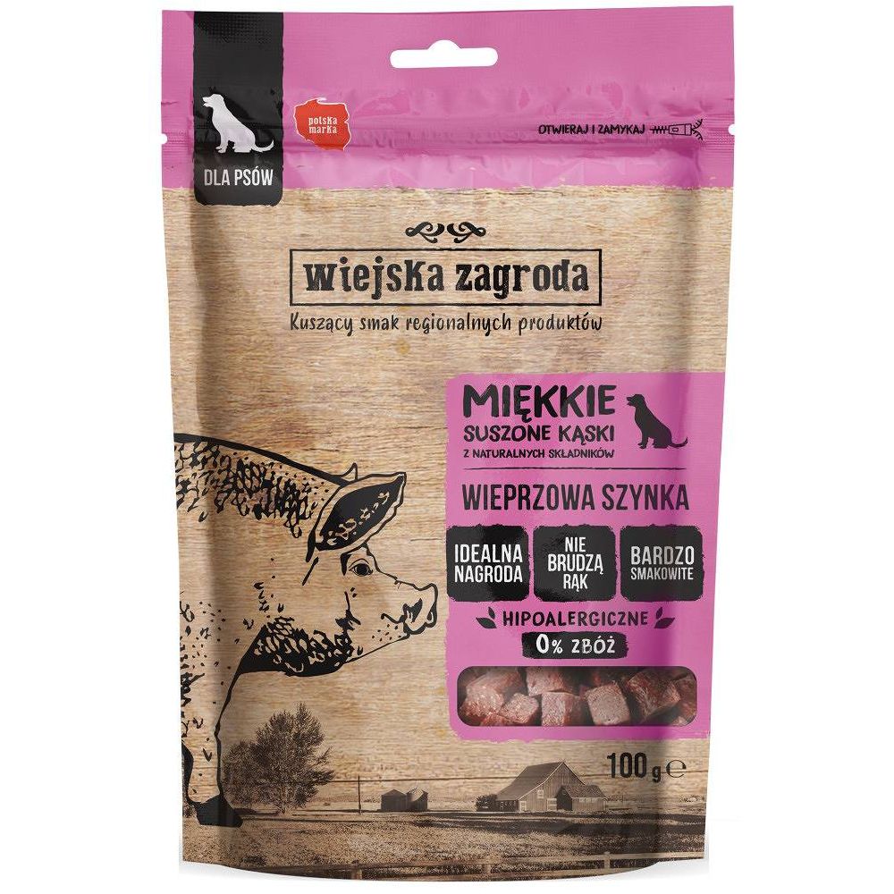 Wiejska Zagroda Przysmak Dla Psa Wieprzowa Szynka 100g