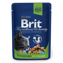 Brit Premium Sterilised Chicken Slices Kurczak Karma Dla Kota 100 g