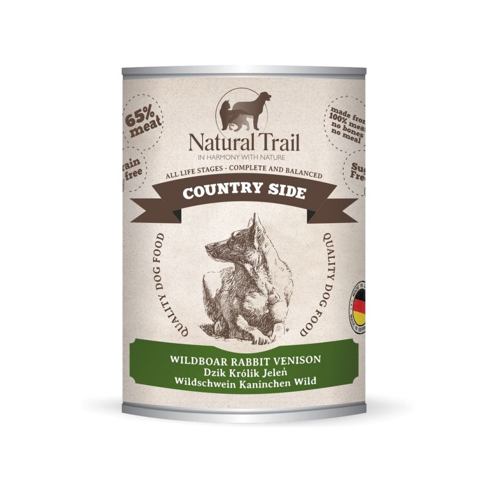Natural Trail Country Side z Królikiem i Dziczyzną Bezzbożowa 800 g