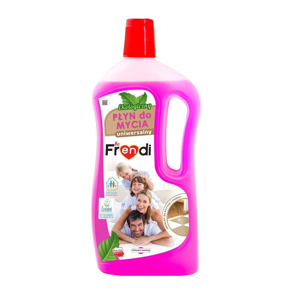 Be Frendi Płyn Uniwersalny Do Podłóg 1L Różowe Kwiaty