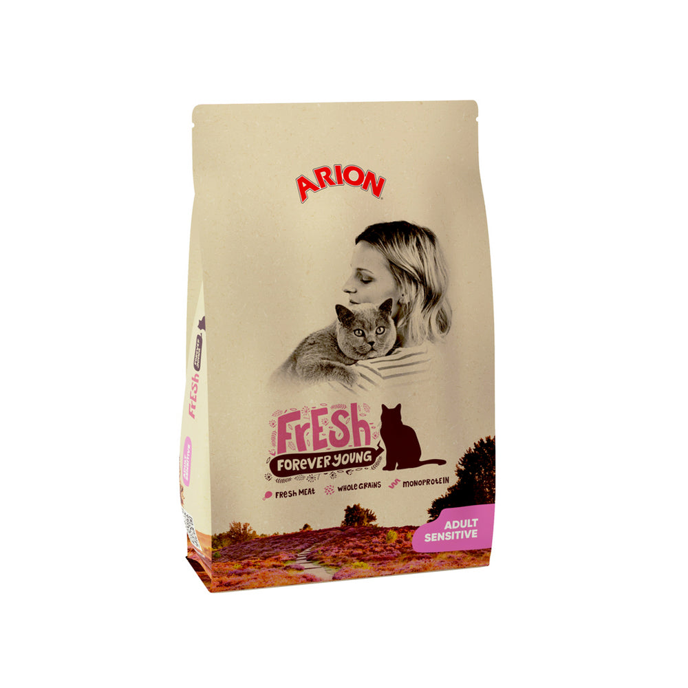 Arion Fresh Adult Cat Sensitive Karma Dla Dorosłych Kotów z Wrażliwym Układem Trawiennym 3 kg