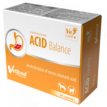 Vetfood ACID Balance Produkt Neutralizujący Kwas Żołądkowy Dla Psa i Kota 30 kapsułek