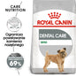 ROYAL CANIN CCN Mini Dental Care Karma Sucha Dla Psów Dorosłych Ras Małych Redukująca Powstawanie Kamienia Nazębnego 8 kg