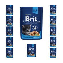Pakiet Brit Premium Chicken Chunks Kurczak Kitten Mokra Karma Dla Kociąt 11 x 100 g + 1 GRATIS!