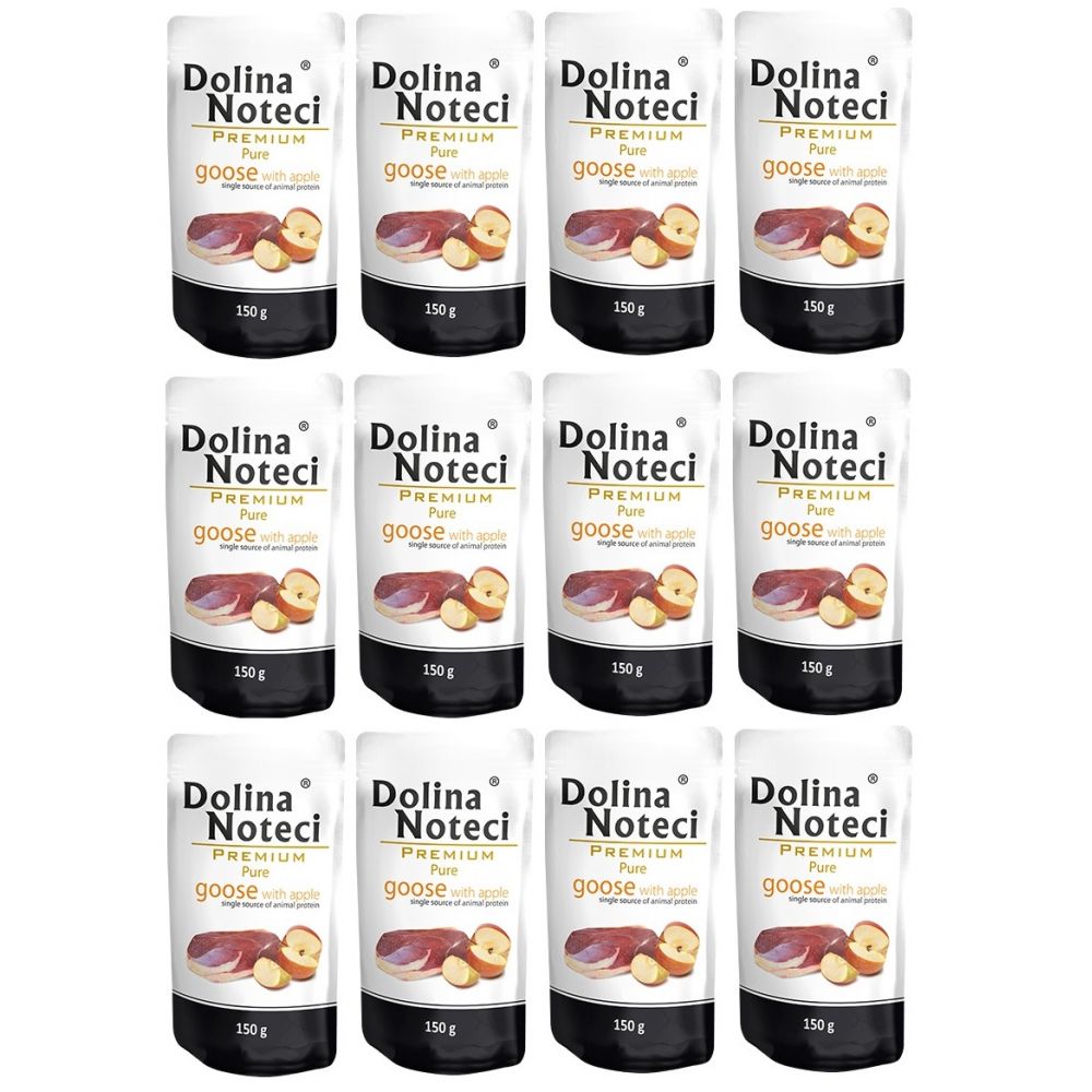 Pakiet Dolina Noteci Premium Pure Gęś z Jabłkiem 12 x 150 g