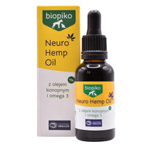 Biopiko Hemp Oil Olej Dla Psów i Kotów z Konopiami i Omega 3 30 ml
