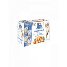 Brit Care Cat Fillets in Jelly Flavour Box Fileciki w Galaretce Mix Smaków 12x85 g