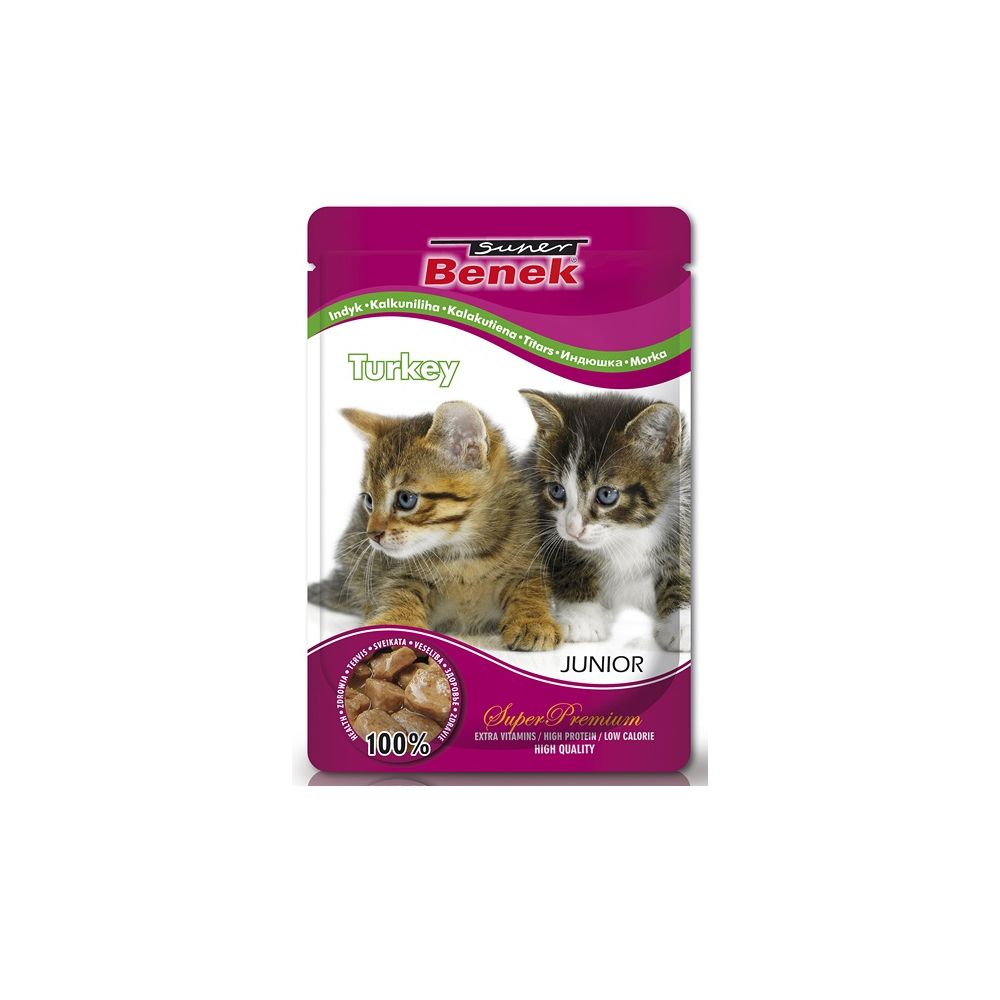 Benek z Indykiem w Sosie Junior Kot 100 g
