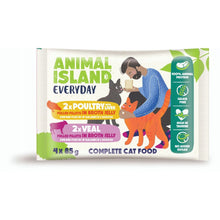 Animal Island Everyday szarpane fileciki z cielęciny i drobiu w galaretce Mix Smaków 4x85g