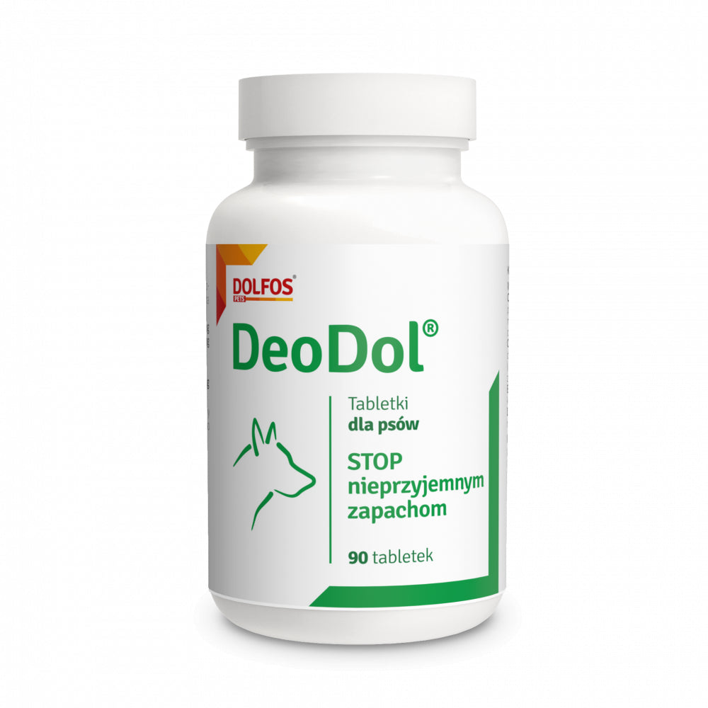 Dolfos DeoDol Dla Psów Neutralizuje Nieprzyjemne Zapachy 90 Tabletek