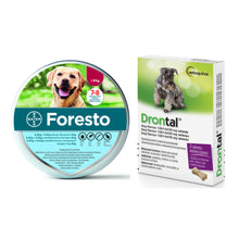 Pakiet Foresto dla Psa powyżej 8 kg + Drontal Dog Flavour 2 Tabletki