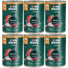 Pakiet Pan Mięsko Mokra Karma Dla Dorosłych Psów Pasztet z Ziołami i Kaczką 6 x 400 g