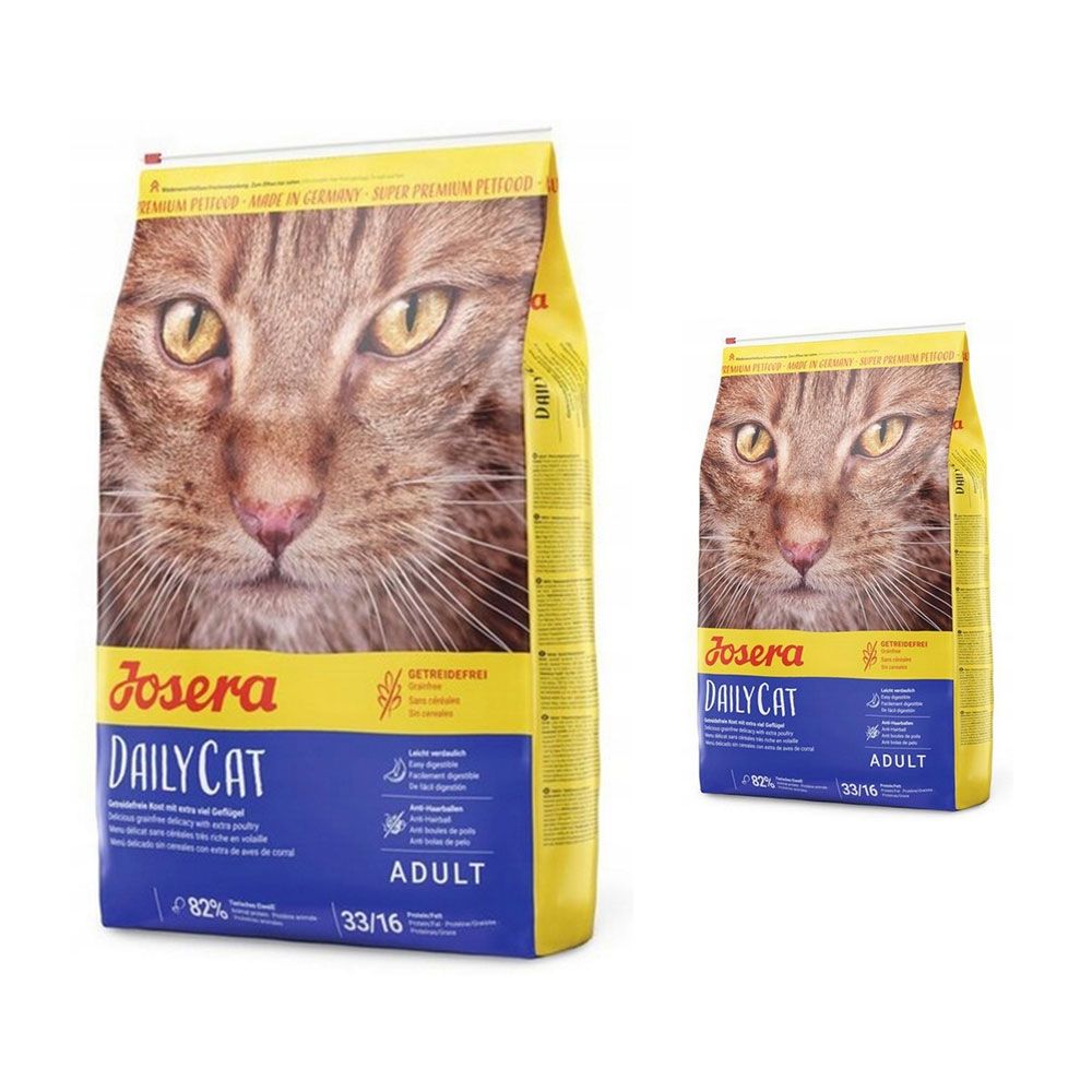 Pakiet Josera Daily Cat Drób Bezzbożowa 10 kg + Josera Daily Cat Drób Bezzbożowa 400 g GRATIS