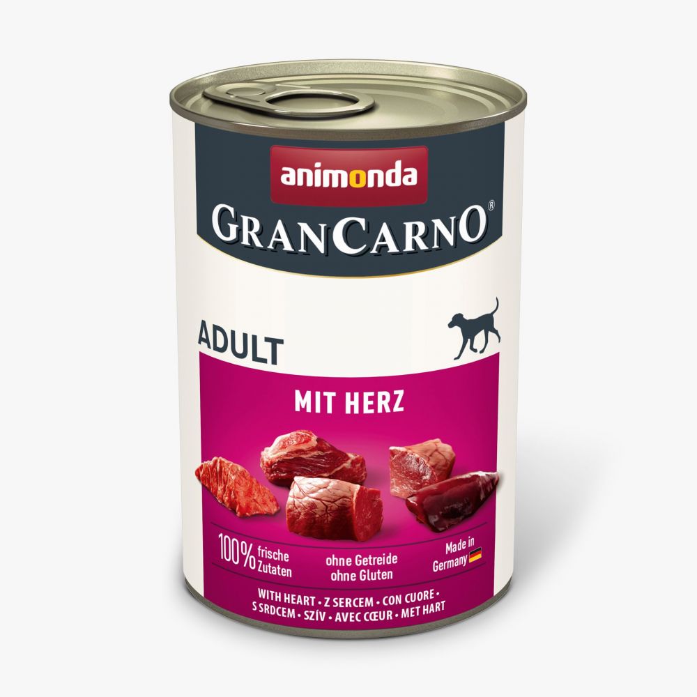 Animonda GranCarno Mokra Karma Dla Dla Dorosłych Psów z Sercami 400 g
