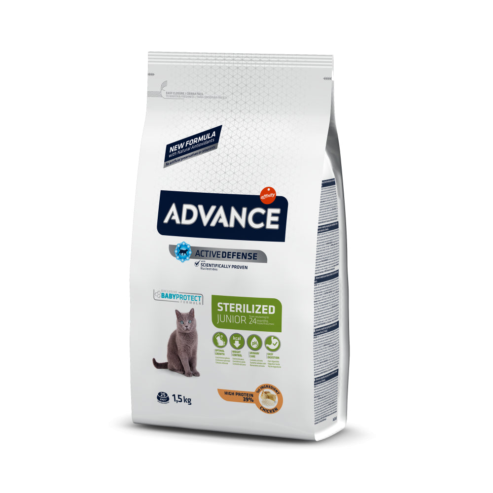 Advance Junior Sterilized Sucha Karma Dla Młodych Kotów Sterylizowanych 1,5 kg