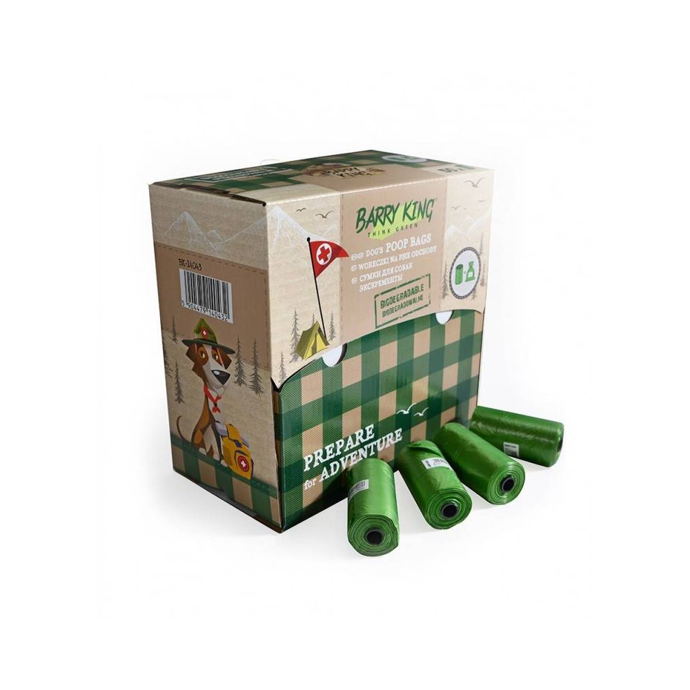 Barry King Worki na Psie Odchody 50 Rolek x 20 Sztuk Biodegradowalne