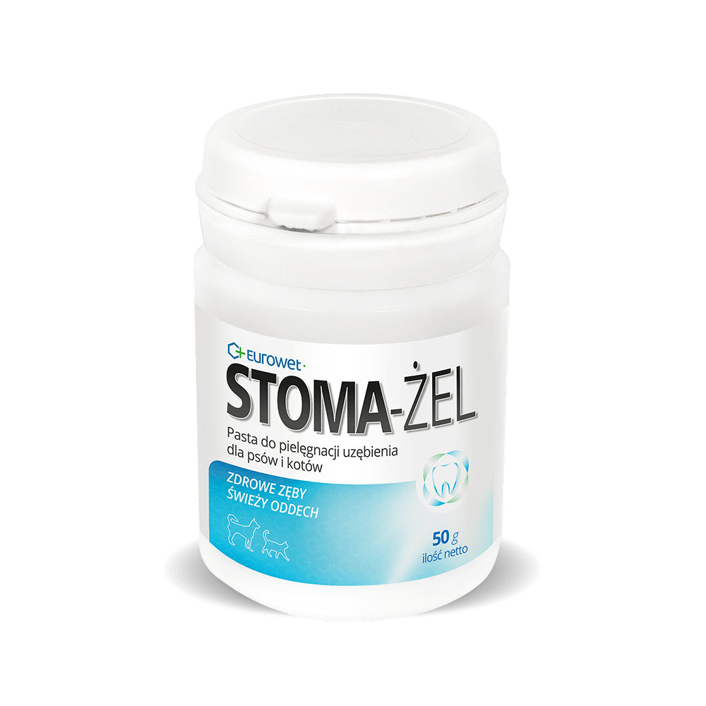 Eurowet Stoma - Żel Pasta do Pielęgnacji Zębów Psy Koty 50 g