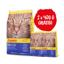 Pakiet Josera Daily Cat Drób Bezzbożowa 10 kg + 2 x 400 g GRATIS!