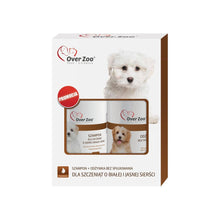 Over Zoo Dwupak Szampon Dla Szczeniąt Jasna I Biała Sierść + Odżywka Bez Spłukiwania