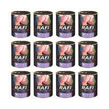 Pakiet Rafi Mokra Karma Dla Psa Królik, Borówka, Żurawina 12 x 800 g