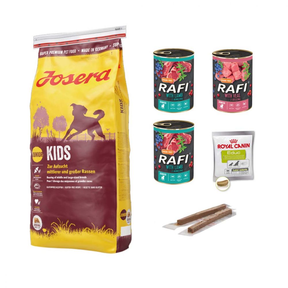 Pakiet Josera Kids Junior Średnie i Duże Rasy 15 kg + 6 GRATISÓW!