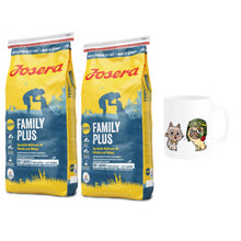 Pakiet Josera Family Plus 2x15 kg + Kubek z Twoim Pupilem GRATIS