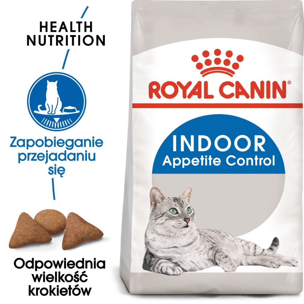 ROYAL CANIN Indoor Appetite Control 400g karma sucha dla kotów dorosłych, przebywających wyłącznie w domu, domagających się jedzenia