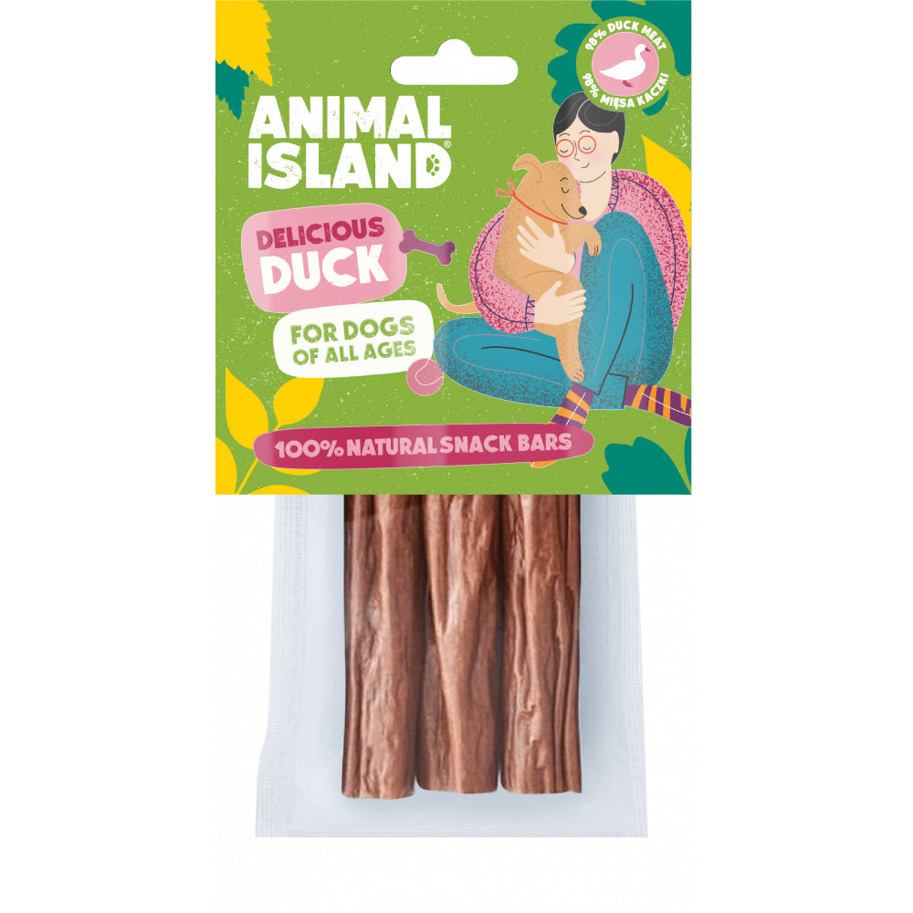 Animal Island Kabanos z Kaczki Przysmak Dla Psa 3 sztuki