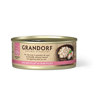 Grandorf Chicken Breast & Crab Fillet Karma Dla Kota Filet z Piersi Kurczaka i Kraba 70 g