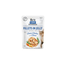 Brit Care Cat Fillets In Jelly Choice Chicken With Cheese Kurczak I Ser Mokra Karma Dla Kotów  85 g