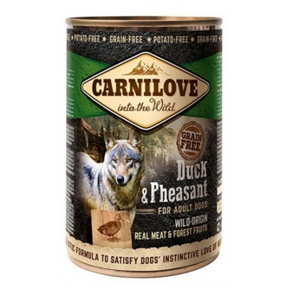 Brit Carnilove Duck & Pheasant Kaczka Bażant Bezzbożowa Adult Dogs Karma Dla Dorosłych Psów 0,4 kg