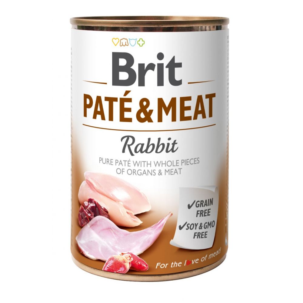 Brit Pate & Meat Rabbit Królik Mokra Karma Dla Psa 400 g