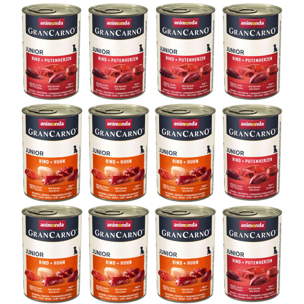 Pakiet Animonda GranCarno Junior Mix Smaków 12 x 400 g