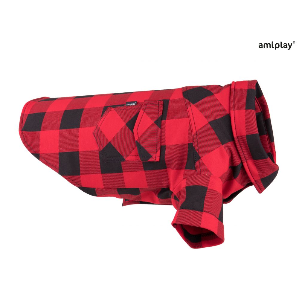 Amiplay Ranger Koszula W Kratę Dla Psa Czerwona 25 cm