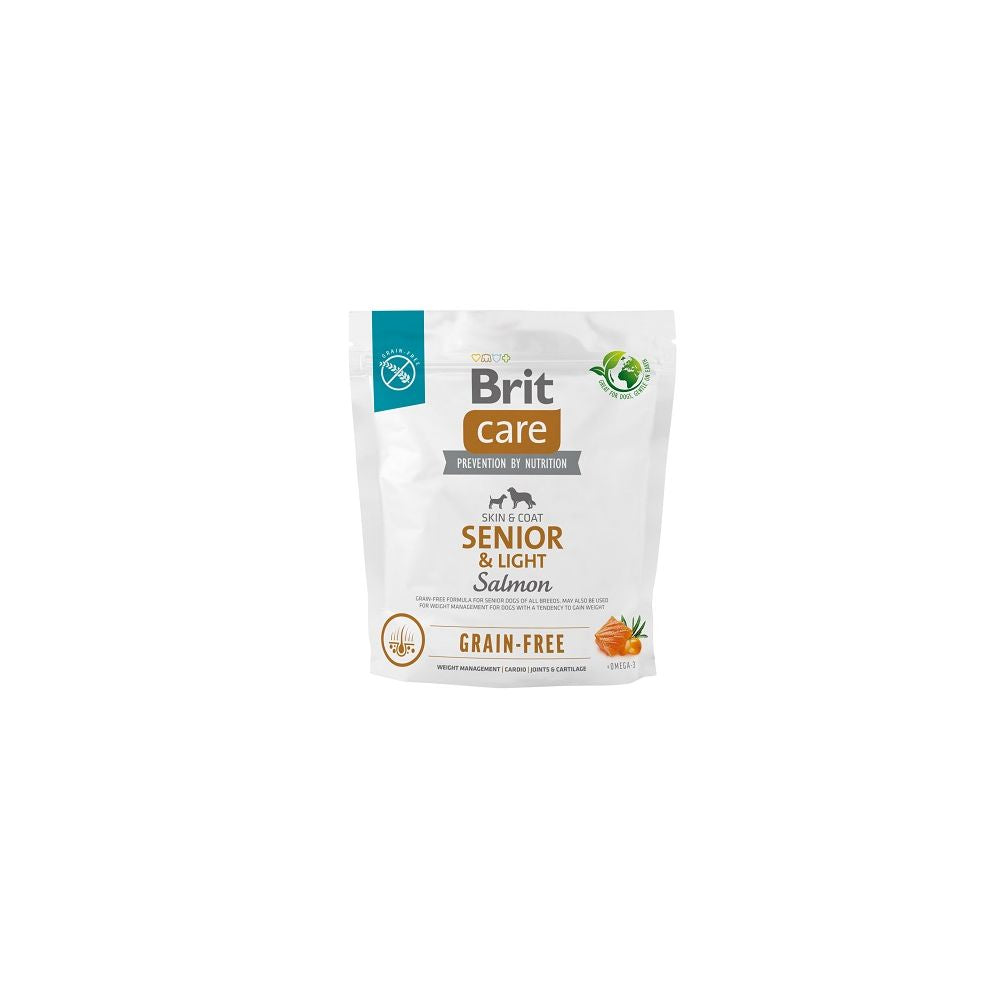 Brit Care Grain-Free Senior & Light Salmon Bezzbożowa Karma Dla Starszych Psów z Łososiem 1 kg