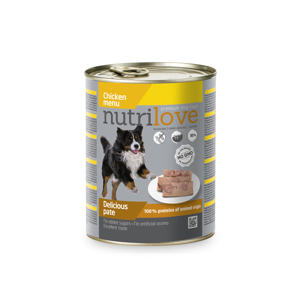 Nutrilove Pasztet Z Kurczakiem Dla Psa 800 g