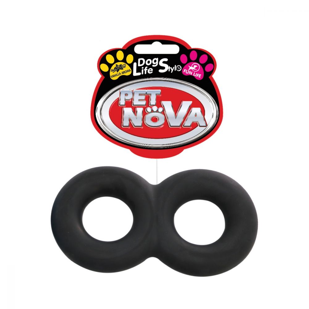 Pet Nova Podwójne Ringo Czarne o Zapachu Wanilii 22 cm