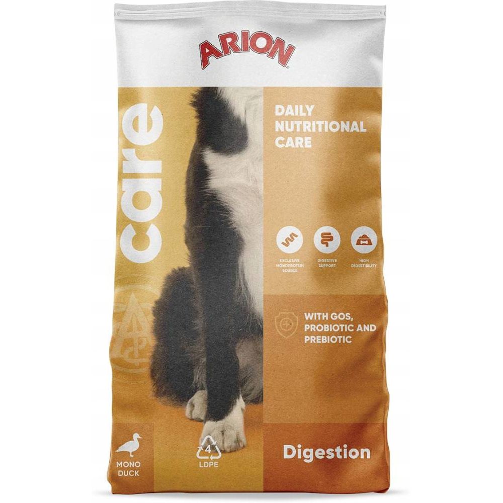 Arion Care Digestion Sucha Karma Dla Psów Dorosłych Z Wrażliwym Układem Pokarmowym Kaczka 12 kg