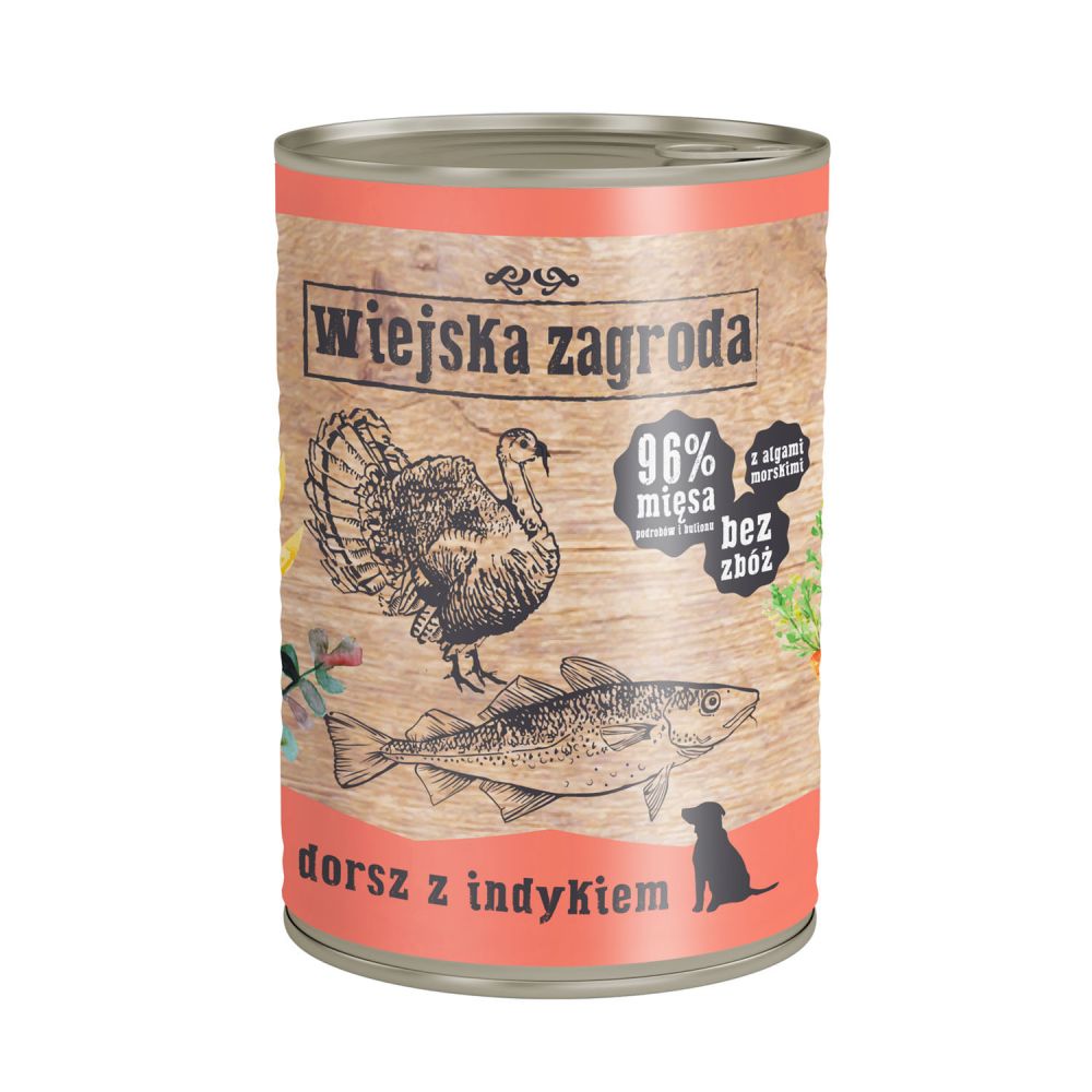 Wiejska Zagroda Dorsz z Indykiem 400 g
