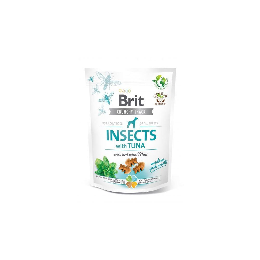 Brit Care Dog Crunchy Cracker Owady, Tuńczyk, Mięta Przysmak Dla Psa  200 g