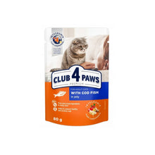 Club 4 Paws Mokra Karma Dla Dorosłych Kotów z Dorszem w Galaretce 80 g