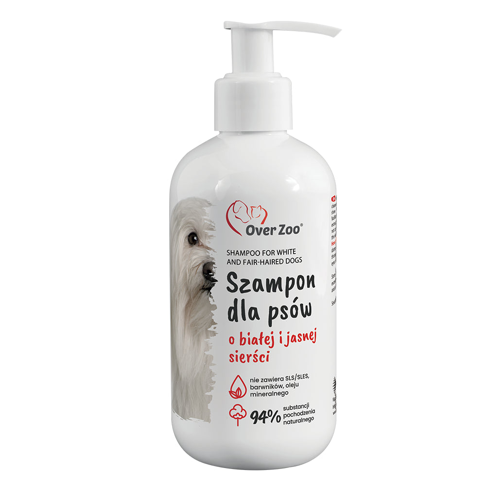 Over Zoo Szampon dla Psów o Białej i Jasnej Sierści  250 ml