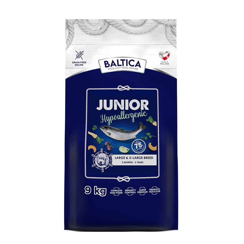 BALTICA Hypoallergenic dla szczeniąt z łososiem L/XL 9kg