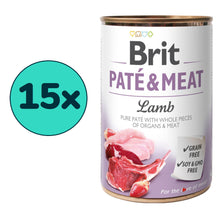 Pakiet Brit Pate&Meat Lamb z Jagnięciną 15 x 400 g