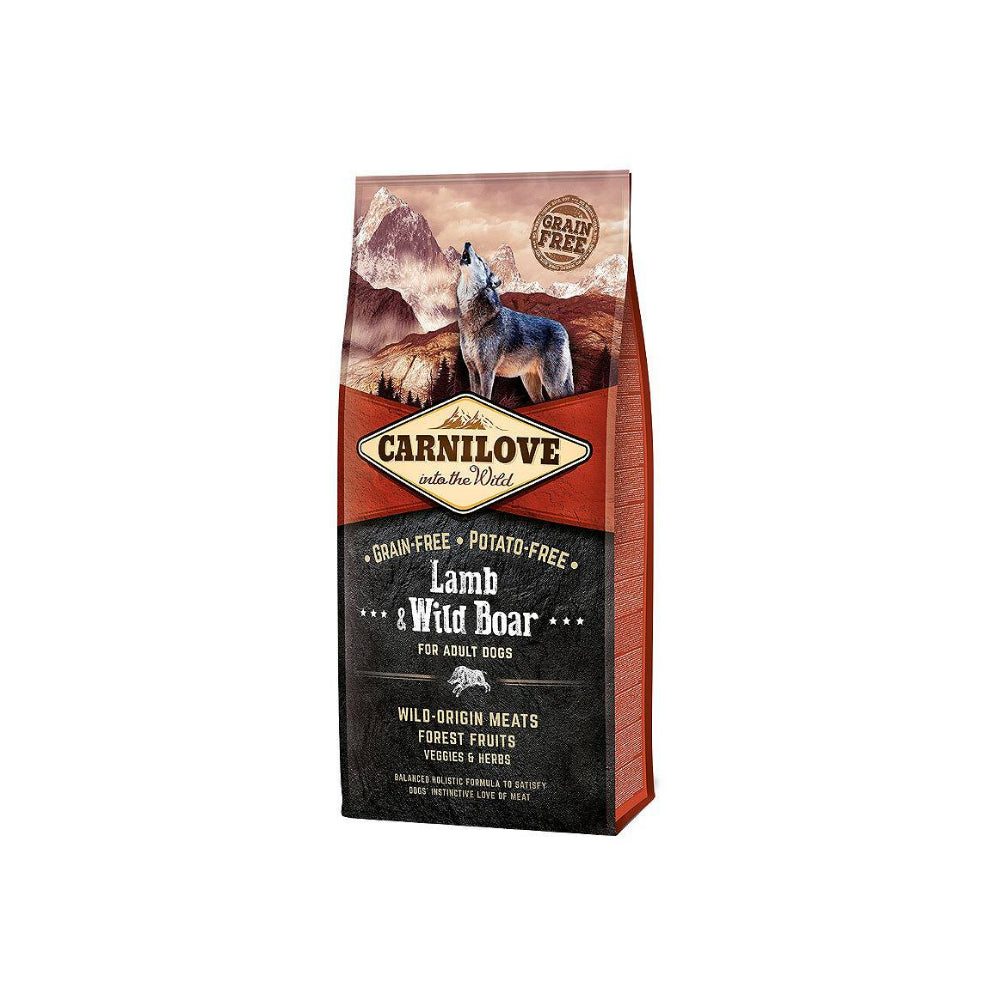 Brit Carnilove Lamb&Wild Boar Fot Adult Jagnięcina & Dzik  Karma Dla Dorosłych Psów 12+2 kg