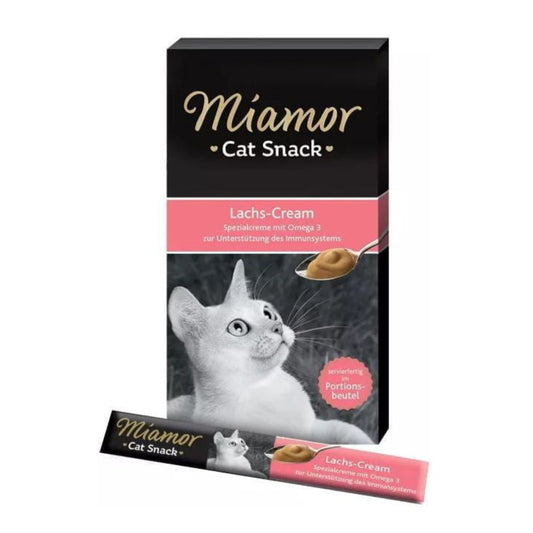 Miamor Cat Cream z łososiem 90g (6x15g) przekąska do rozpieszczania