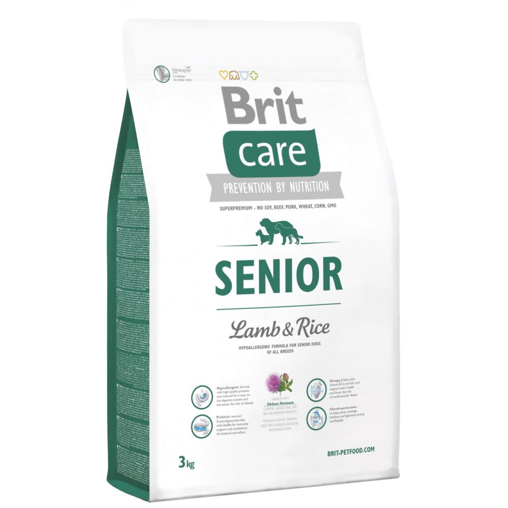 Brit Care Lamb & Rice Jagnięcina & Ryż Senior Karma Dla Starszych Psów 3 kg